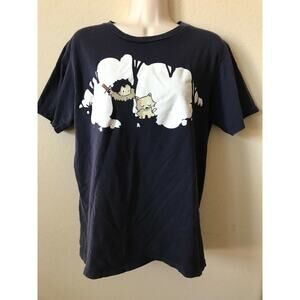 Games of Throne Jon Snow Dire Wolf Graphic Glow In The Dark T Shirt Top Size M